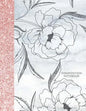 Composition Notebook: Glitter and Floral Large Wide Rule Lines with Page Numbers - Paperback