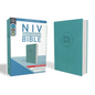 NIV, Value Thinline Bible, Large Print, Imitation Leather, Blue - Imitation Leather
