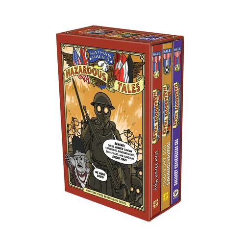 Nathan Hale's Hazardous Tales 3-Book Box Set: A Graphic Novel Collection - Hardcover