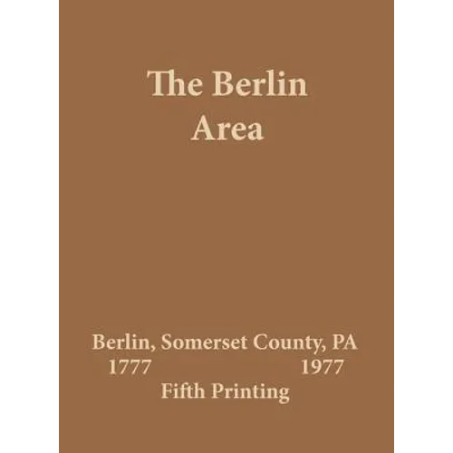 The Berlin Area 1777 - 1977 - Hardcover
