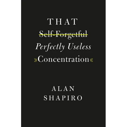 That Self-Forgetful Perfectly Useless Concentration - Paperback