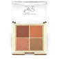 Golden Rose Quattro Eyeshadow Palette 05 Red Brick - 4 Shades Makeup Palette for Versatile Eye Looks