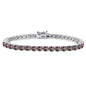 4mm Round Mystic Topaz Tennis Bracelet