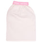 Dermapeel Pink Touch Bath Glove for Sensitive Skin Care - Soft, Gentle Cleansing, Unisex Design