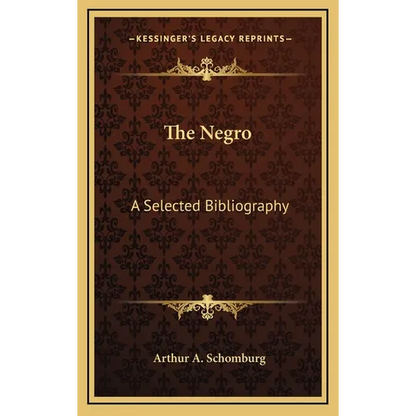 The Negro: A Selected Bibliography - Hardcover