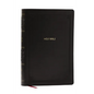 NKJV Giant Print End-Of-Verse Reference Bible, Black Leathersoft, Red Letter, Comfort Print: Holy Bible - Imitation Leather