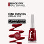Flormar Quick Dry Nail Polish - Highly Pigmented, Long Lasting, 60-Second Drying Time