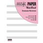 MUSIC PAPER NoteBook - Standard Notation - Paperback