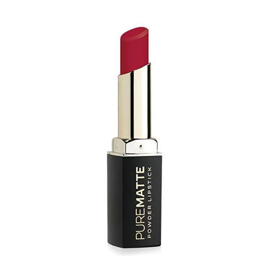 Golden Rose Matte Powder Lipstick - Long-Lasting, Nourishing Lip Color with Hyaluronic Acid & Vitamin E