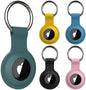5-Pack: Silicone Airtag Holder with Anti-Lost Keychain