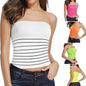 5-Pack: Women's Seamless Long Length Bandeau Bra Tops Tube Tops