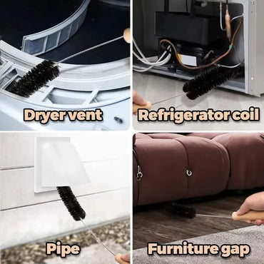 Flexible Cleaning Brush Set for Dryer Vents, Lint Traps, Radiators & Appliances