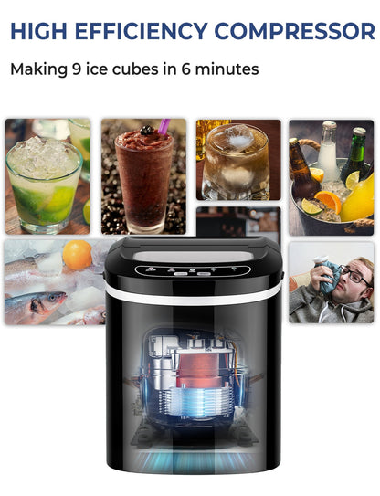 Mini Portable Compact Electric Ice Maker Machine
