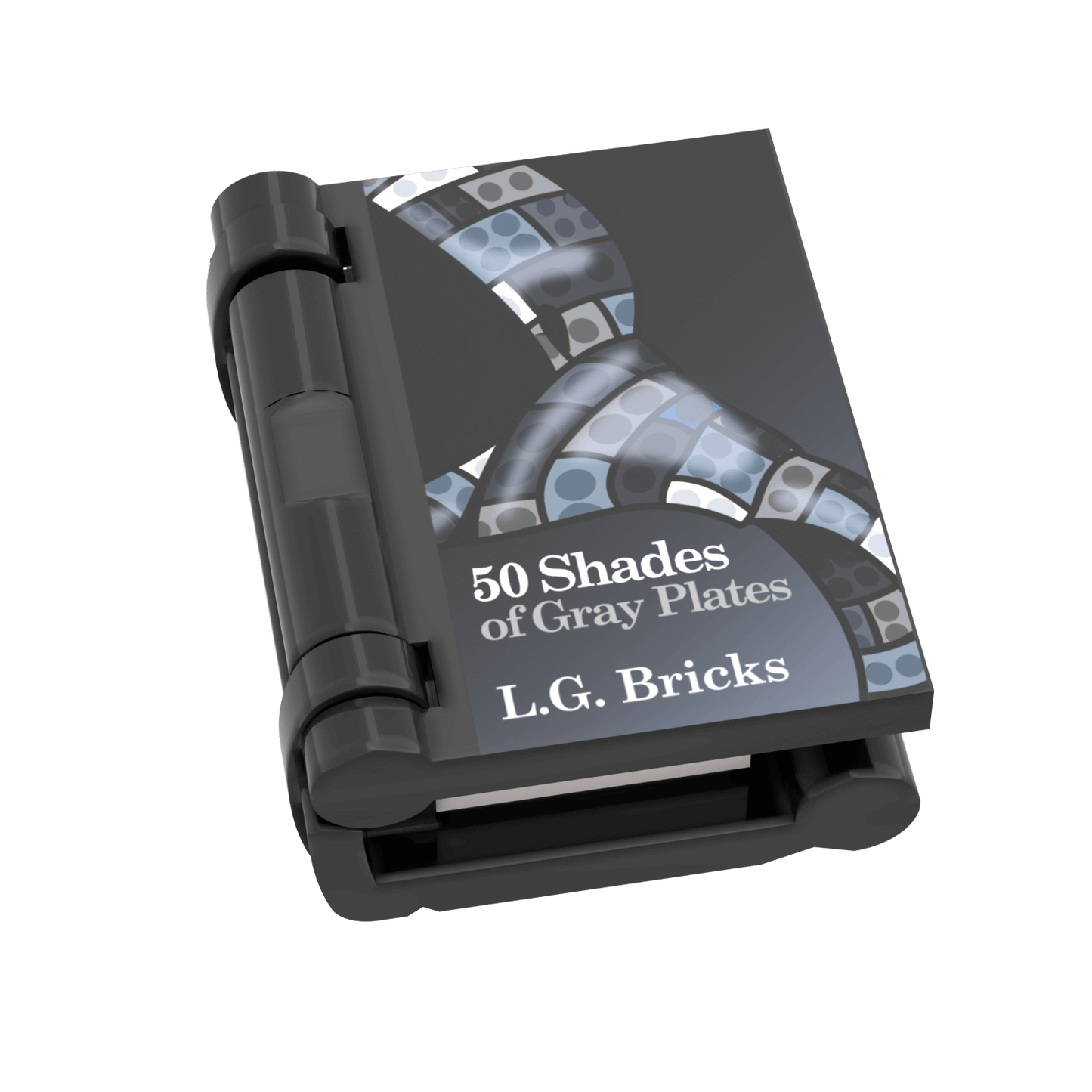 "50 Shades of Gray Plates" Book - Custom Printed Minifig Accessory - Made using LEGO® Parts
