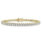 5.00 Ct Top Quality Round Diamond Tennis Bracelet 14K Yellow Gold