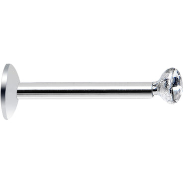 20G Clear Gem Cartilage Earring Created with Crystals