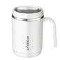500ml Water Cup with Cover Sealing Silicone Ring Double-layer Leak-proof Drink Water Handle Stainless Coffee Insulated Cup
