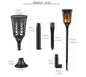 Anti-True Flame Solar Torch Light 96Led