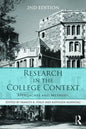Research in the College Context: Approaches and Methods - Paperback
