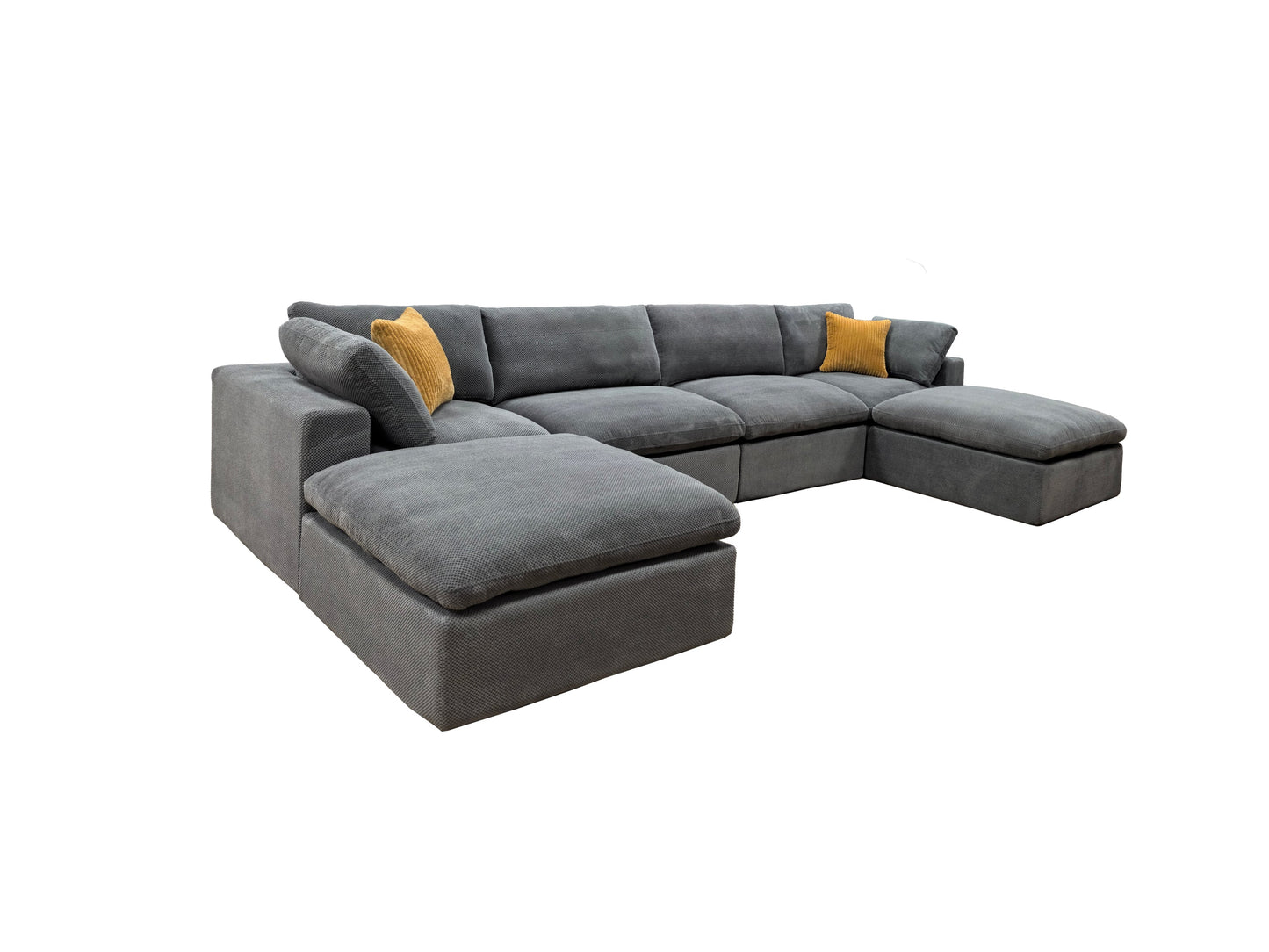 Sectional Sofa Modular Polyester 6 Seat 160