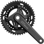 Shimano CUES FC-U6040-2 Crankset - 170mm 9/10-Speed 50/34t Asymmetric 110 BCD Hollowtech II Crankarms BLK