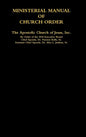 MINISTERIAL MANUAL OF CHURCH ORDER The Apostolic Church of Jesus, Inc. - Hardcover