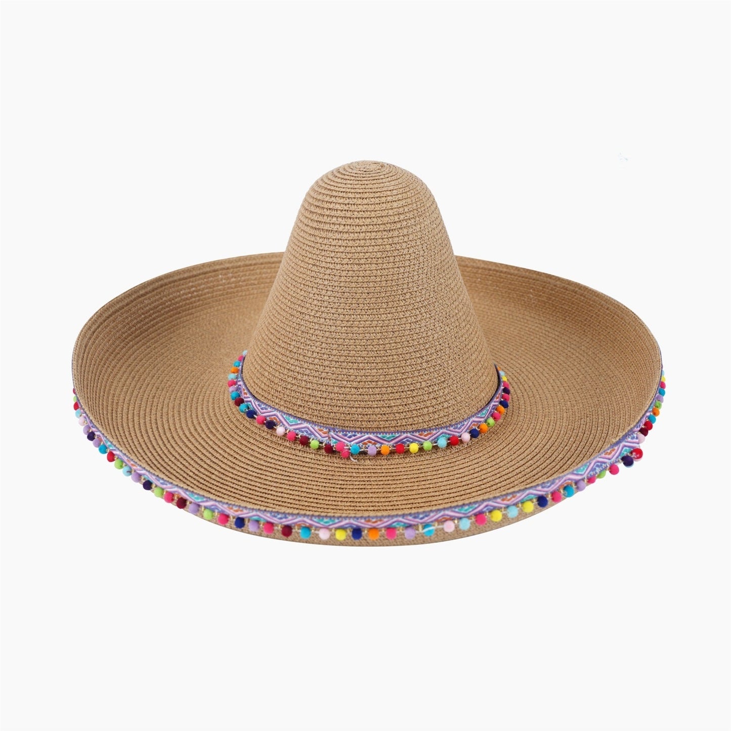 Panama Cowboy Hat, Rider Hat, Beach Brazilian Sun Hat, Men's Straw Hat, Wide Brim UV Protection Hat For Cross-border Amazon Sales