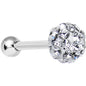 16G Clear Ferido Crystal Tragus Cartilage Earring 5mm Top