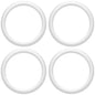 5/8 Clear Rubber O-Ring 4-Pack