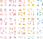Gift box set sticker