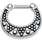 14G 5/16 Stainless Steel Aztec Wonders Septum Clicker
