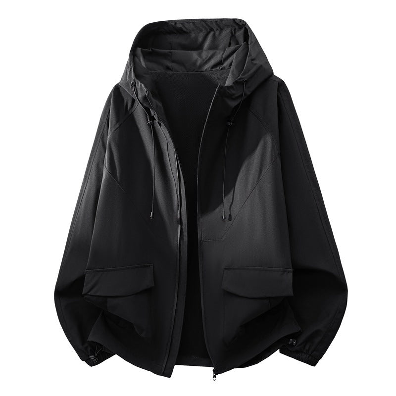 Spring And Autumn Unisex Jacket Mens Three Dimensional Line Design American Style