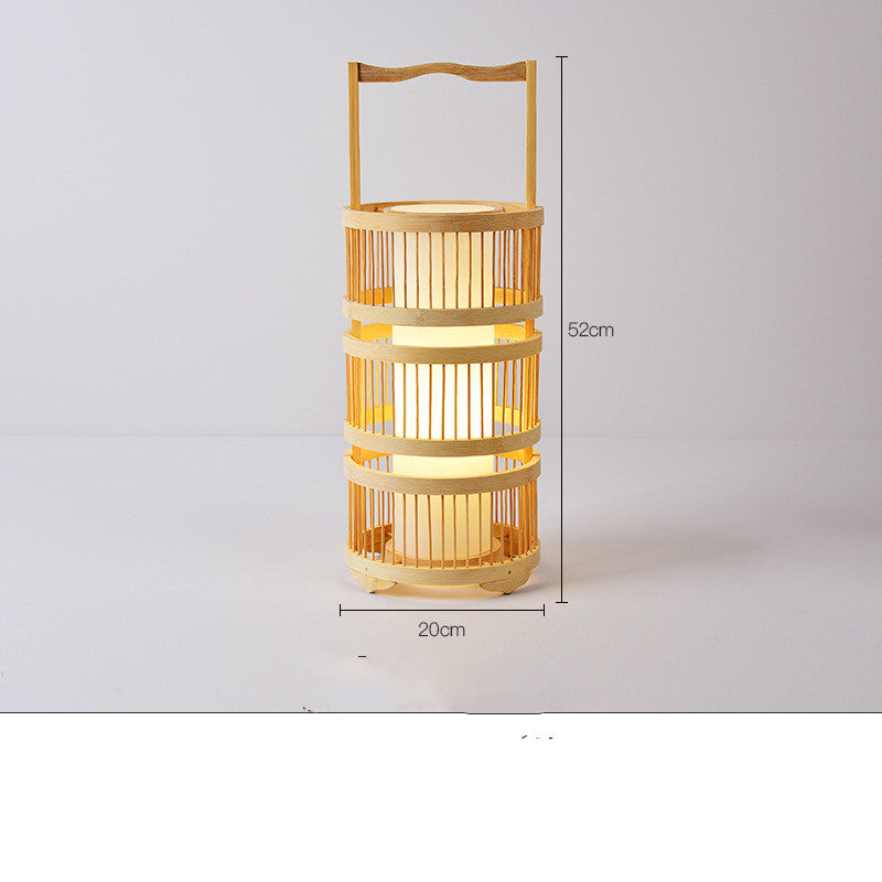 Japanese Bamboo LED Floor Lamp