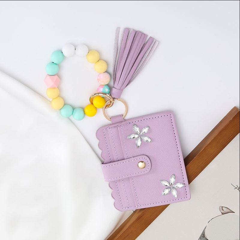 Creative Silicone Bead Wrist Anti-Lost Coin Purse