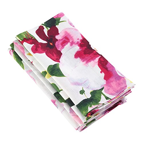 Fennco Styles Beautiful Watercolor Floral Printed Tabletop Collection