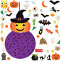 51-Pieces: Felt Pumpkin Witch Hanging Décor