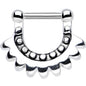 16G 1/4 Stainless Steel Aztec Moon Septum Clicker