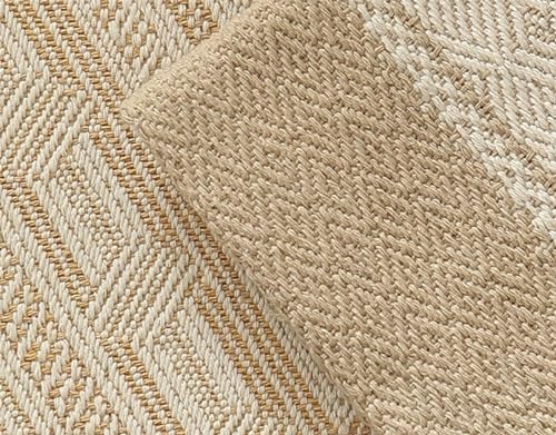 Fennco Styles Diamond Weave Fringe Cotton Blend Table Runner