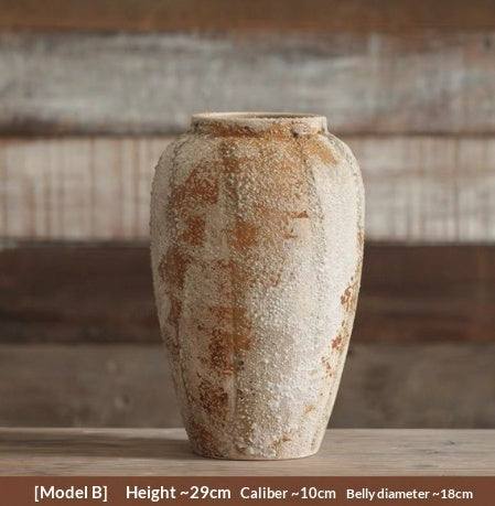 Wabi-Sabi Ceramic Vase Decor