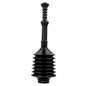 Bellows Accordion Toilet Plunger (Black)