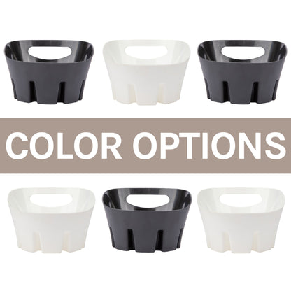 Antimicrobial Universal Drip Tray for Toilet Plunger (White)