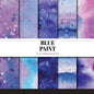 Blue Paint: Scrapbook Paper Collection: Decorative Paper For Scrapbooking, Origami & Papercraft Projects - Paperback