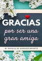 Gracias por ser una gran amiga: Mi regalo de agradecimiento: Libro de Regalo a todo color Preguntas Guiadas 6.61 x 9.61 pulgadas - Paperback