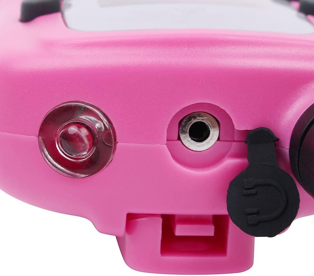Retevis RT388 Rechargeable Walkie Talkies for Kids, Toys Gifts for Aged 6-12 Girls, VOX, Keypad Lock, Stocking Stuffer, Pink Walkie Talkies 2 Pack, for Grandkids Family Camping Hiking