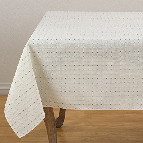 Fennco Styles Modern Stitched Line Tablecloth