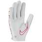 Nike Youth Vapor Jet 7.0 Football Gloves University Red Youth Large