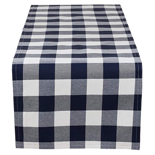 Fennco Styles Buffalo Plaid Collection Classic Checked Cotton Blend Table Linens