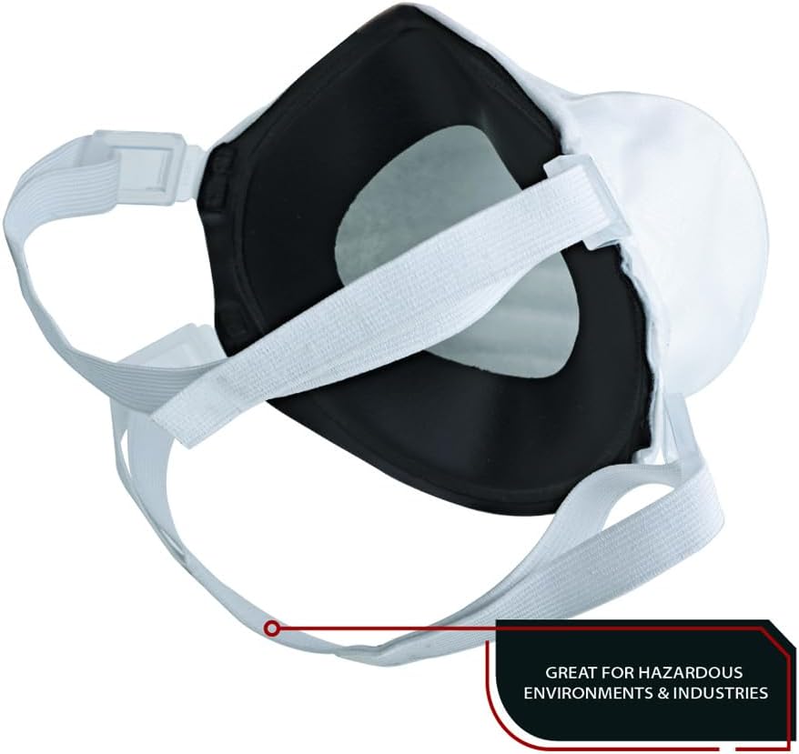 Parcil Safety NIOSH-Approved N100 ProSeal Disposable Respirator Mask - Advanced Filtration, Comfort Fit - Protects Against Particulates, Dust, and Contaminants - Industrial Grade