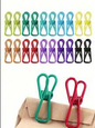 Colorful clothes hanging pins-random color 10 pcs-1 pack