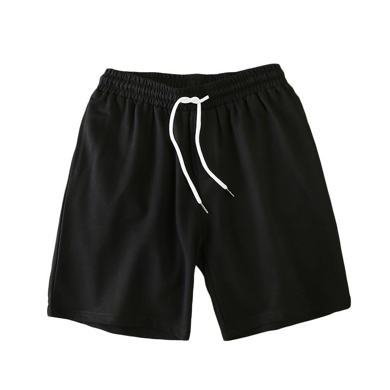 Mens Solid-Color Sports And Leisure Shorts